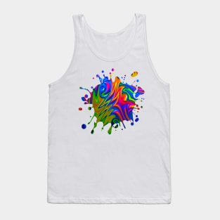 Psychedelic Rainbow Fractal Tank Top